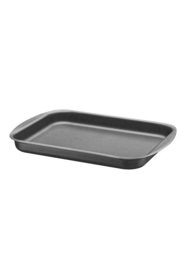 Tramontina Brasil 28cm 2L Graphite Aluminum Flat Roasting Pan with Interior and Exterior Starflon M