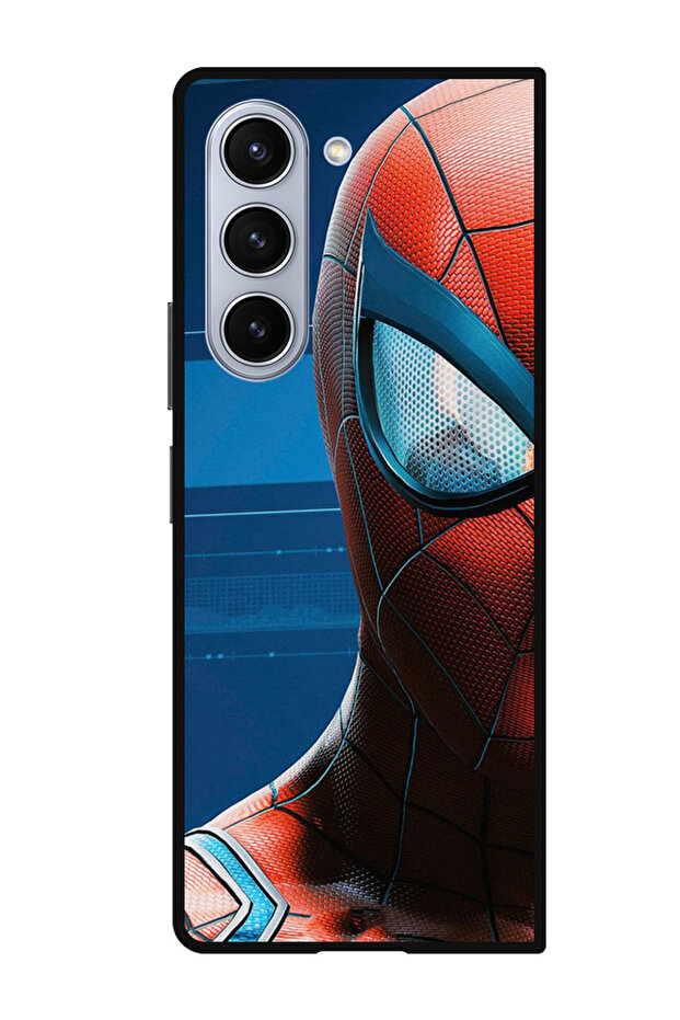 Protective Case Anti Scratch Shock Proof Cover For Samsung Galaxy Z Fold 5 Spiderman half face