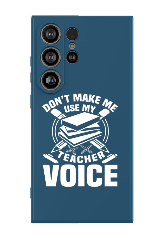 Protective Liquid Silicone Shockproof Case For Samsung Galaxy S25 Ultra (Blue) - Teacher Voice