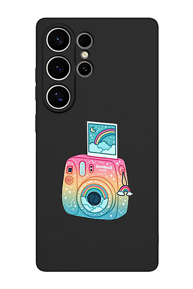 Protective Liquid Silicone Shockproof Case For Samsung Galaxy S25 Ultra (Black) - Polaroid