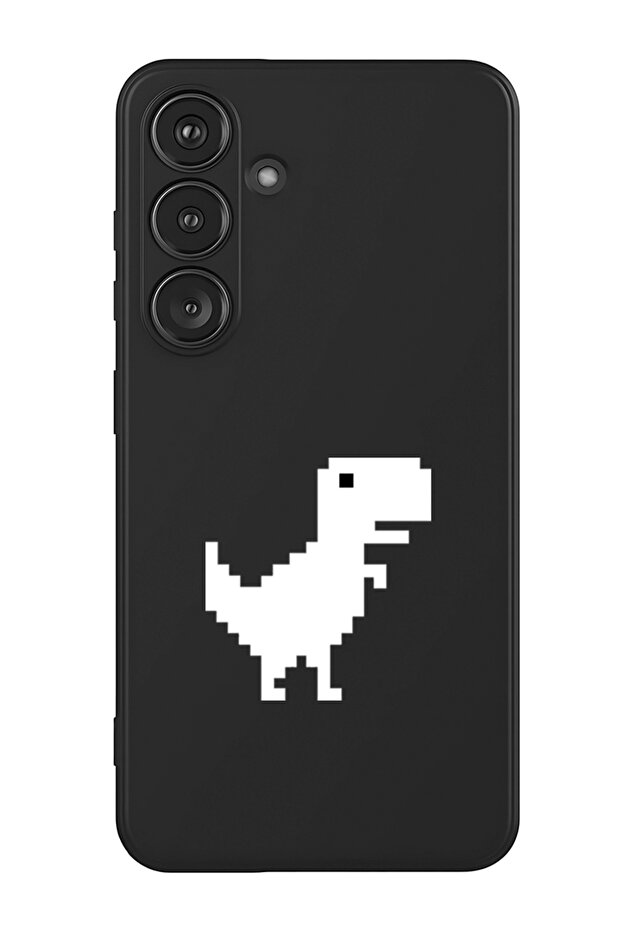 Protective Liquid Silicone Shockproof Case For Samsung Galaxy S25 Plus (Black) - Offline Dino