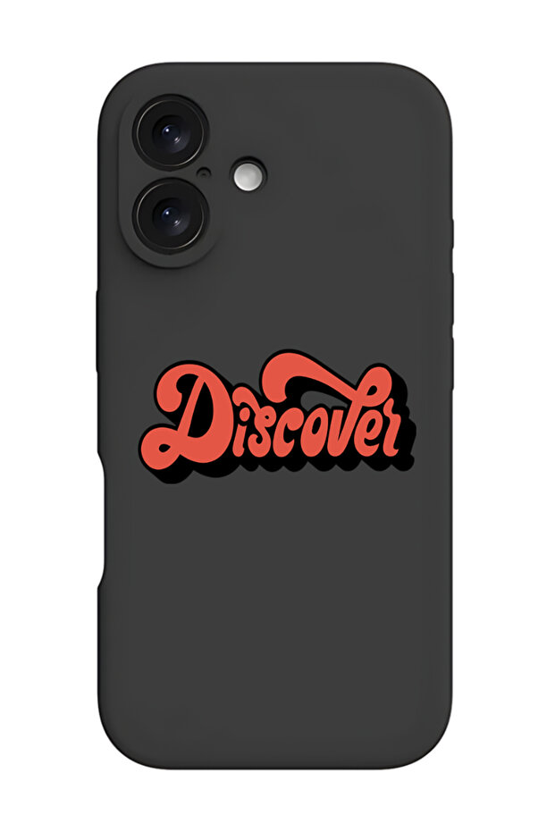 iPhone 16 Plus Black Protective Liquid Silicone Shockproof Case - Discover