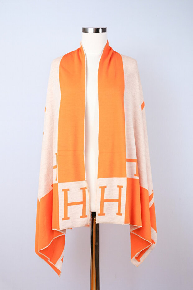 شال تريكو منقوش على الوجهين - 2