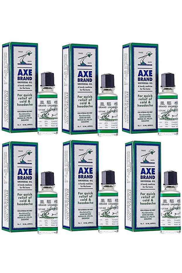 Universal Oil for Quick Relief Of Cold & Headache 10ml (Pack of 6)