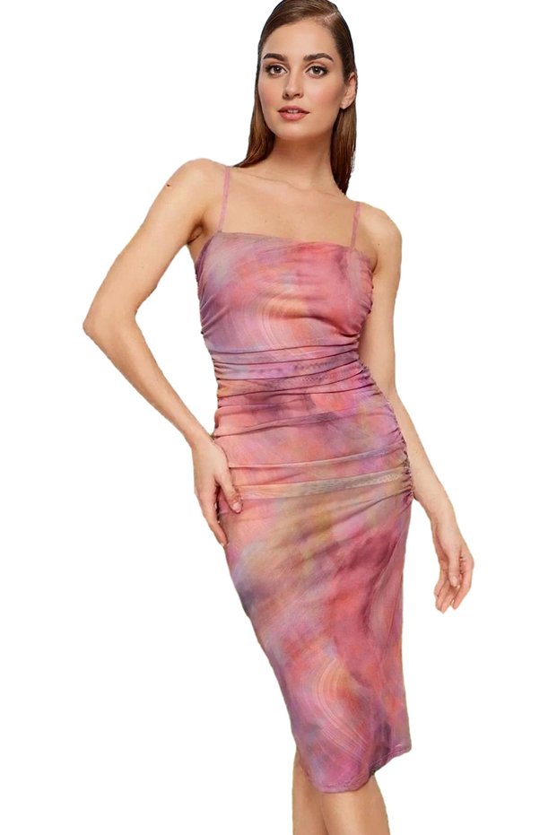 Women's Bodycon Midi Knitted Evening Dress Abstract Patterned Summer Prom Dress Summer's Must-Have
