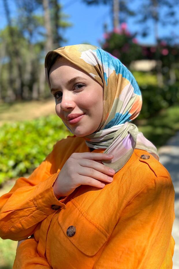 Eșarfă din bumbac Soft Touch - 7291229-004 - 1