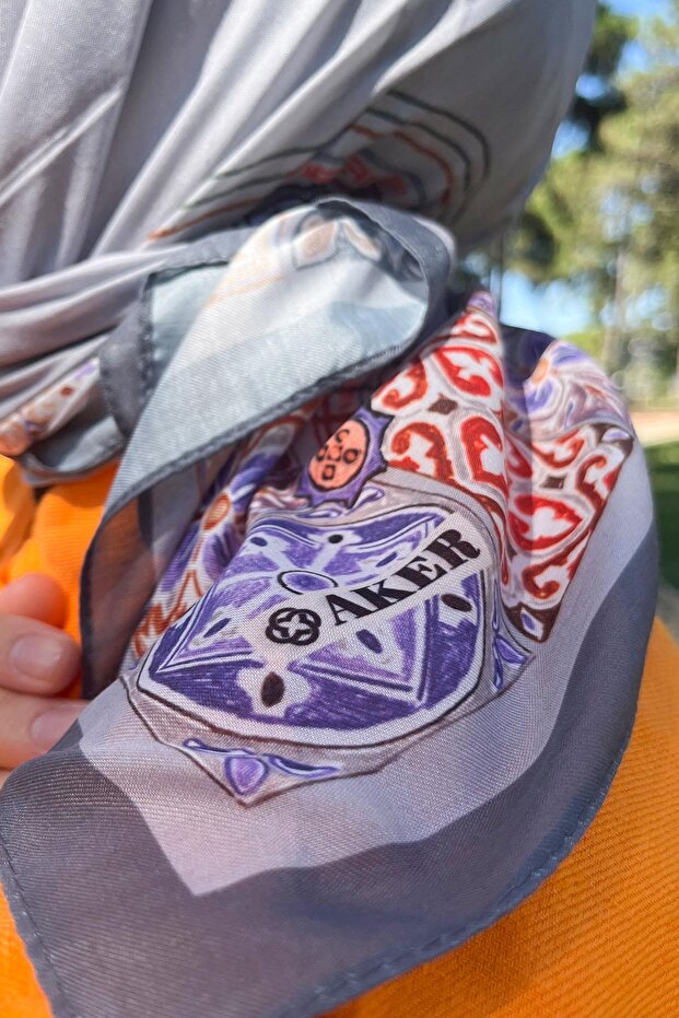 Eșarfă din bumbac Soft Touch - 6937229-018 - 2