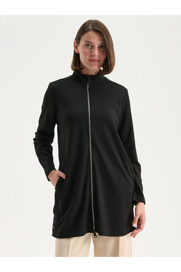 Sparkling Choices from Shining Store | Stand Collar Oversize Women's Cardigan