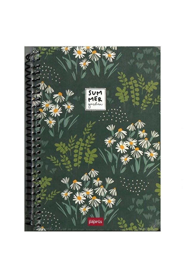 Papyrus Summer Hard Cover Spiral 16X23 120Yp. Checked Notebook