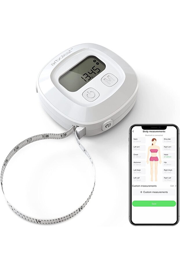 Digital Body Measuring Tape, 60in Body Tape Measure, Bluetooth Measuring Tape for Body Meas
