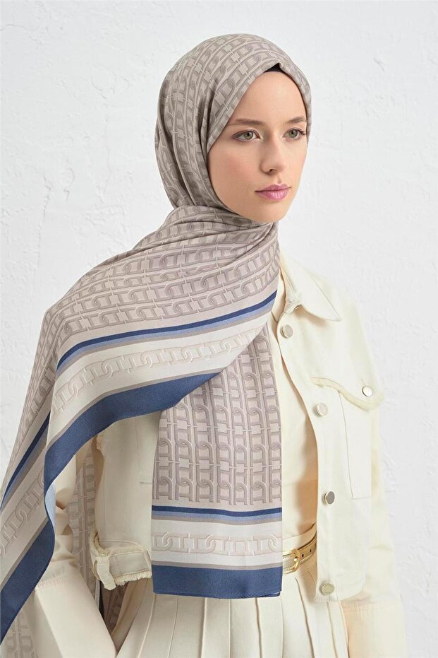 İpek Monogram Şal 20 - 2