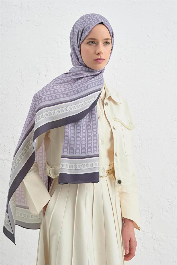 İpek Monogram Şal 13 - 1