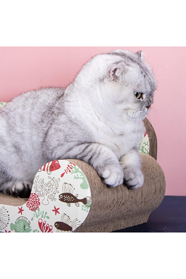 Cat Play Set, Cat Scratching Post, Sofa Shape - 3