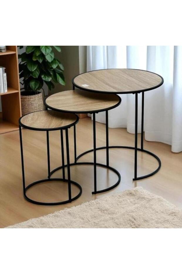 طقم طاولة خدمة من 3 قطع K27-17 - 1