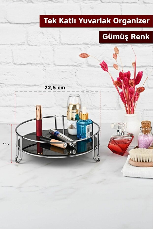 Tek Katloı Yuvarlak Organizer Sunumluk Tepsi - 1