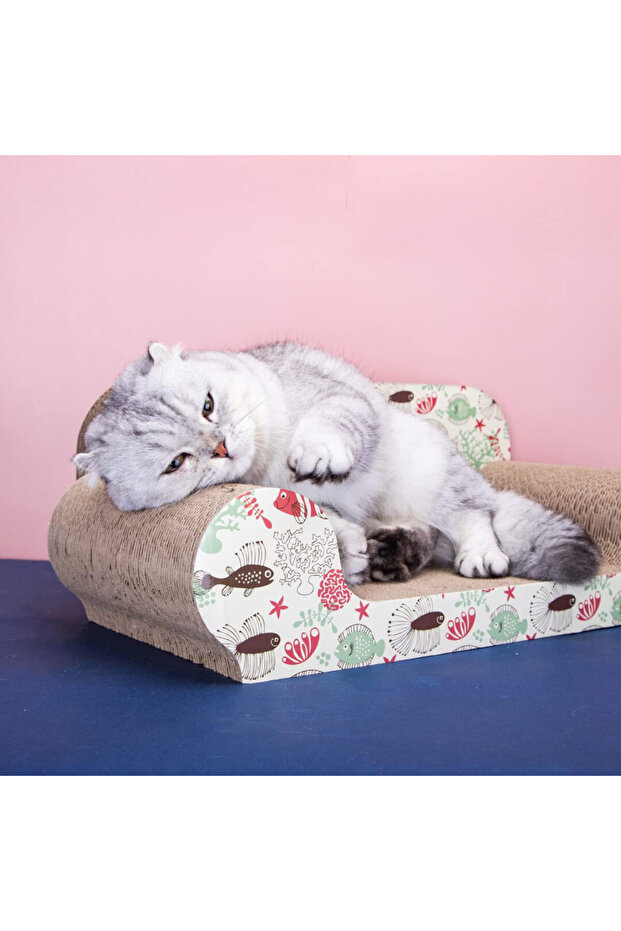 Cat Play Set, Cat Scratching Post, Sofa Shape - 7