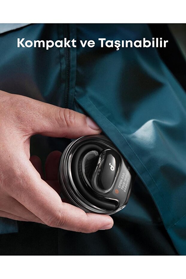 Soundcore V40i Open-Ear Bluetooth Kulaklık - IP55 - 21 Saat Oynatma - Bluetooth 5.4 - Siyah - A3878 - 7