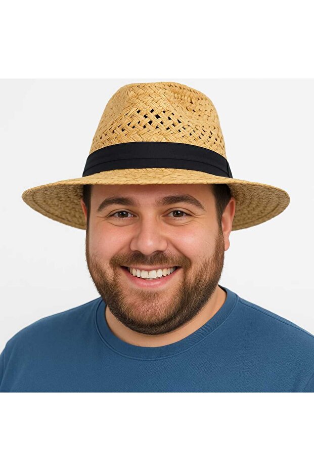 Panama Style Hasır Şapka - 4