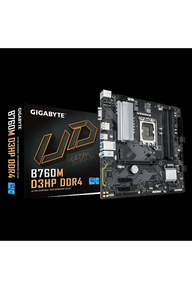 B760M D3HP DDR4 Intel B760 Soket 1700 DDR4 5333MHz mATX Gaming (Oyuncu) Anakart - 1