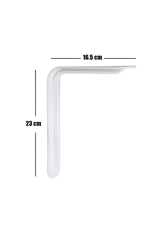 RAF ALTI AYAK TUTUCU L DEMİR 16X22 TEK BİR ADET BEYAZ MONTAJ APARATI - 1