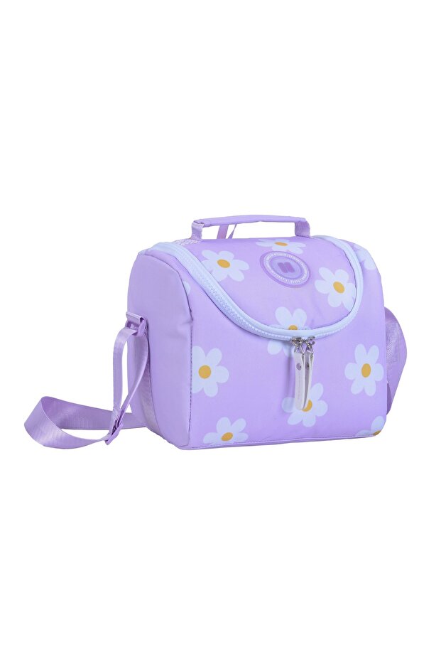 LUNCH BAG Purple Flowers - 2