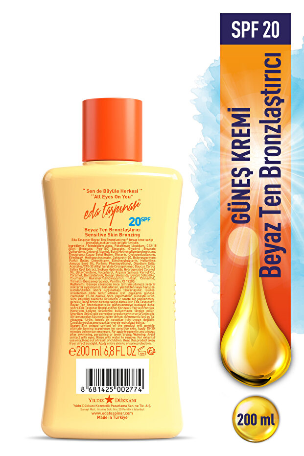 White Skin Bronzer Spf 20 - 200 ml - 3