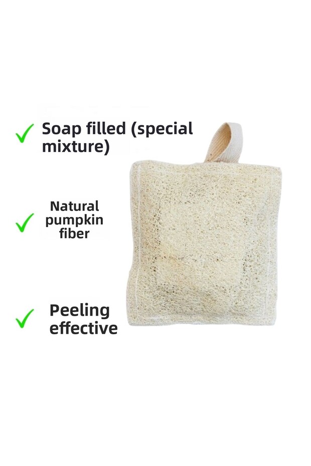 Soap-Filled Pumpkin Loofah & Bath Shower Scrubber