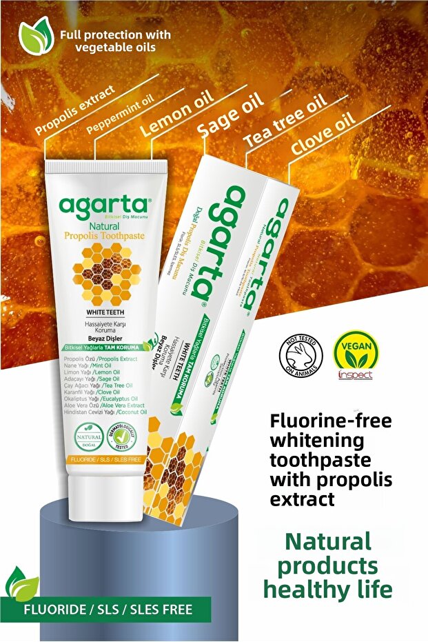 Fluoride-Free Toothpaste with Natural Propolis 100 ml - 5