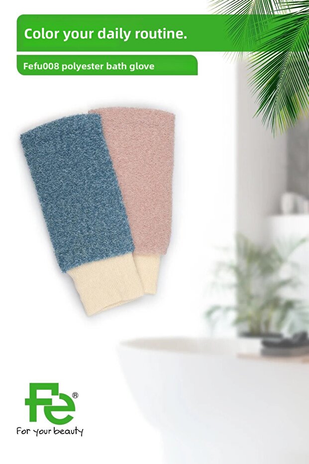 Fe polyester bath glove - 1