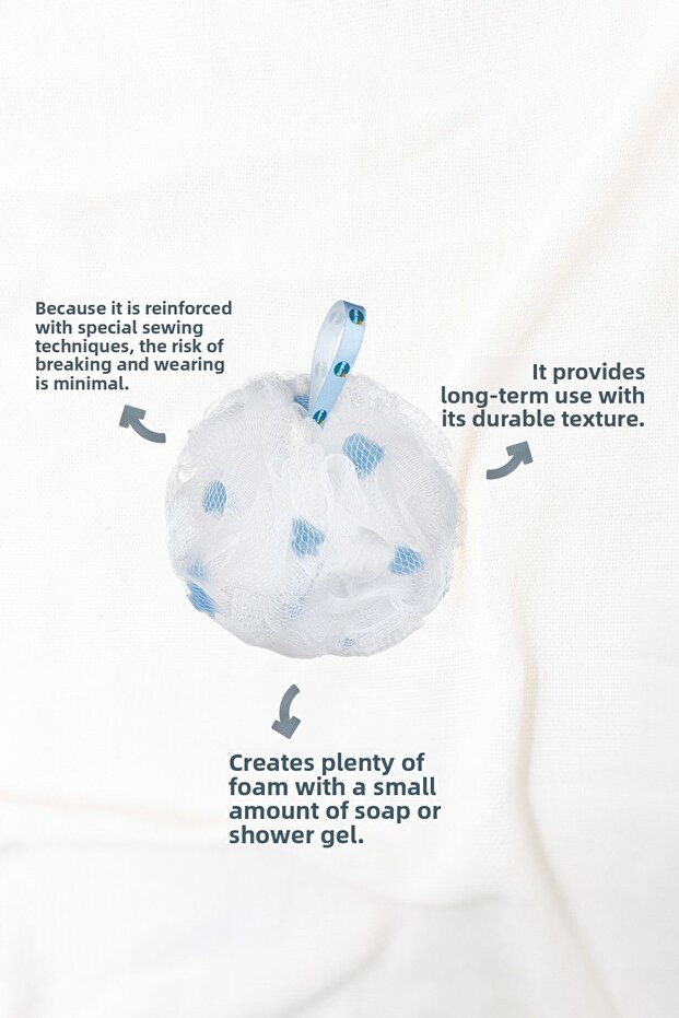 ليفة حمام - نمط نجمة زرقاء كبيرة - 5