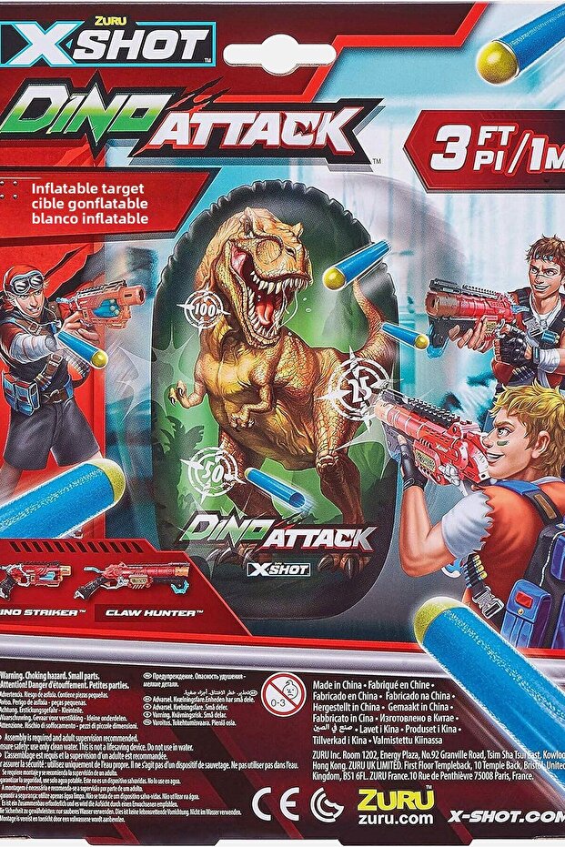 Dino Attack Inflatable Dino Target, Red Combo - 4