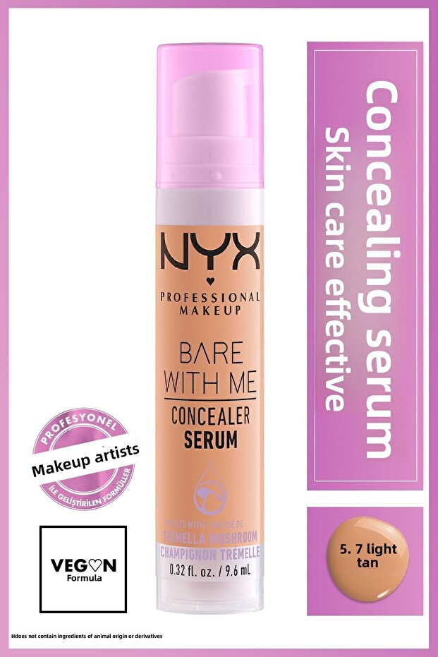 Bare with Me Concealer Serum 5.7 Light Tan Concealer
