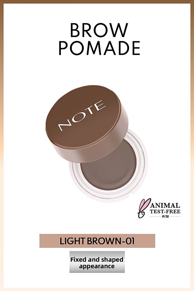 Brow Pomade Permanent Eyebrow Pomade - 01 Light Brown - Light Brown