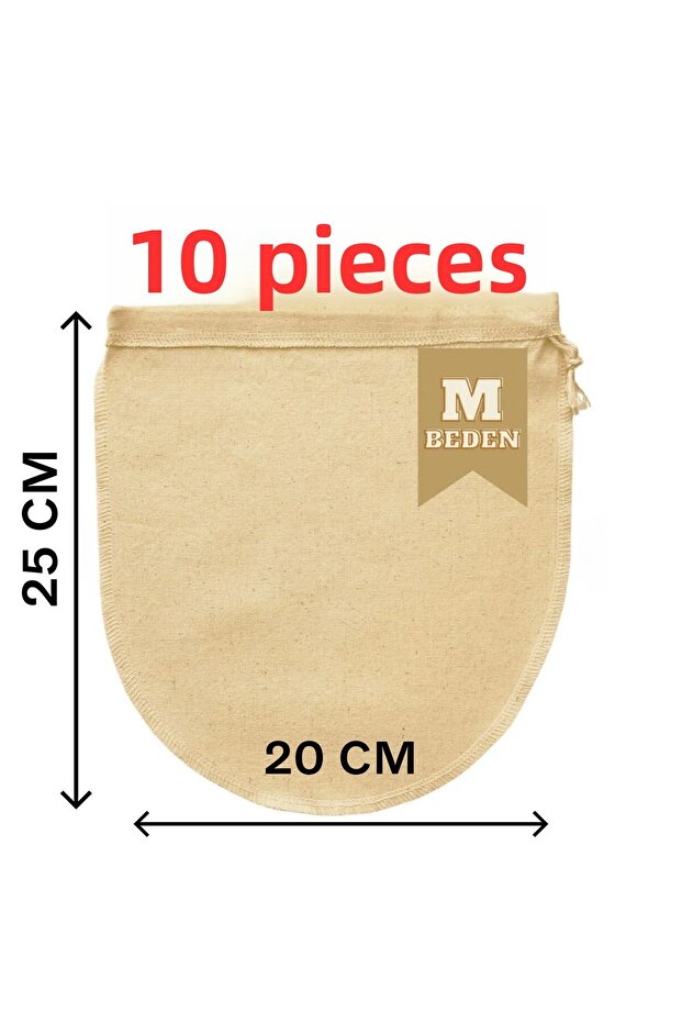 25X30 cm 10 Pieces Organic Cotton Straining Pouch Milk Cloth Multi-Purpose Pouch Milk Cloth Yogurt Cheese
