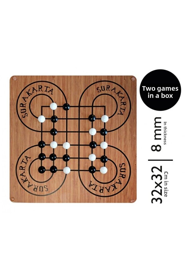 Surakarta and Bihar 2in1 Strategy Game Educational Game Box Game - 2