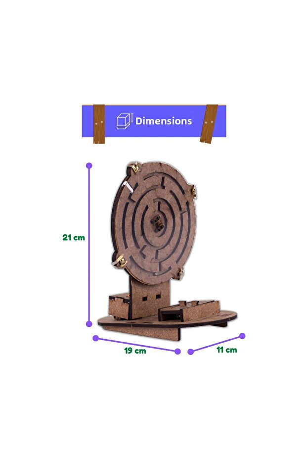 Labyrinth Robot Educational DIY Wooden Toy Movable Stem-A Algorithm Game - 2