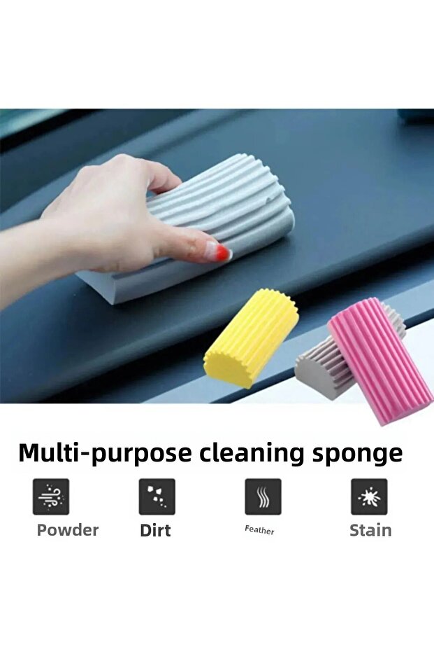 3 Multi-Purpose Damp Duster Sponge - Dust Master - Dust Master - Multi-Purpose Cleaning Dust Sponge - 6