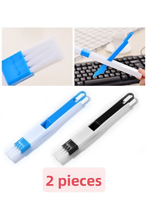 2 Pieces of Detachable Multi-Purpose Cleaning Brush Keyboard, Corner, Air Conditioner, Window Edge Mini Pocket Brush