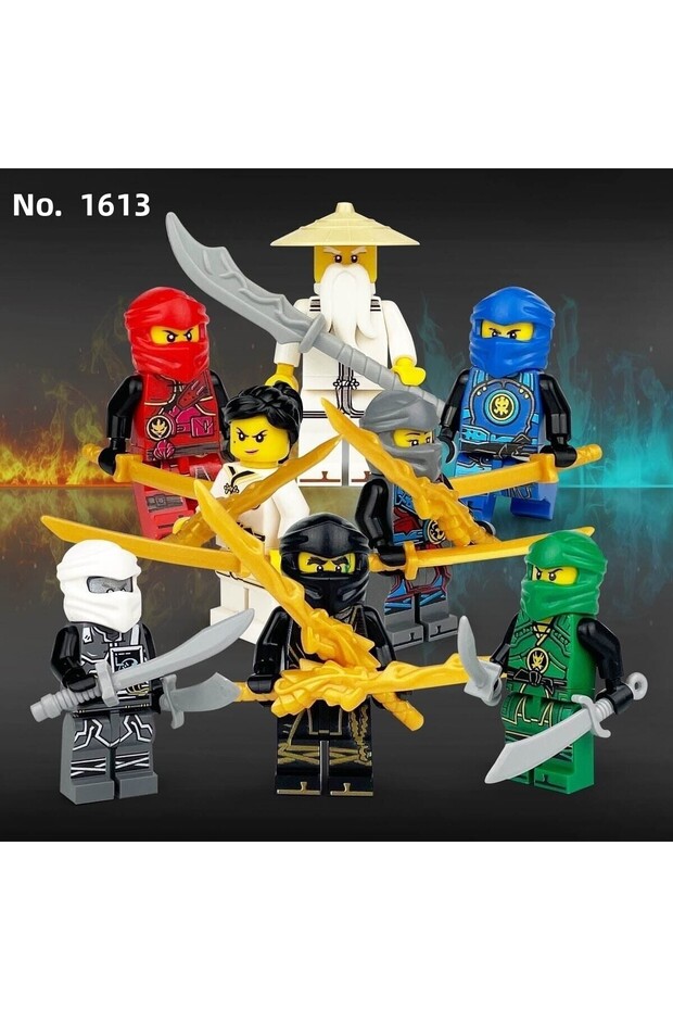 8 Pieces Ninja Go Building Toy Compatible Set Is as Seen in the Picture
