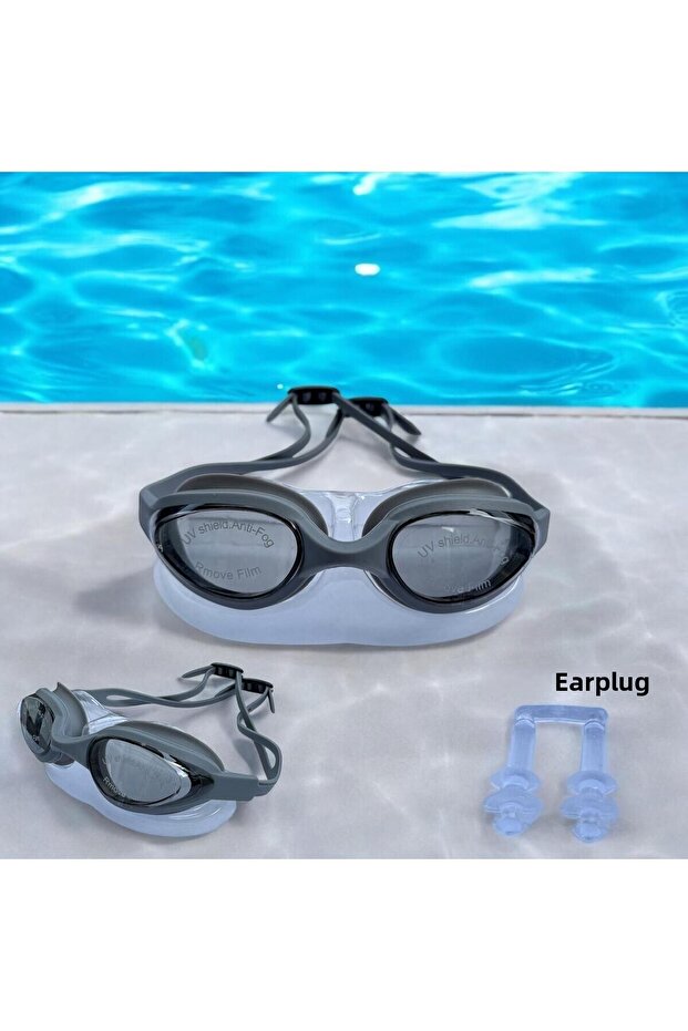 Swimming Goggles - Swimming, Pool, Sea Earplugs and Storage Container Gift