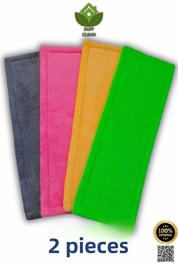 (2 Pieces) Microfiber Mop Spare Cloth Standard 40 Cm Suitable for All Models