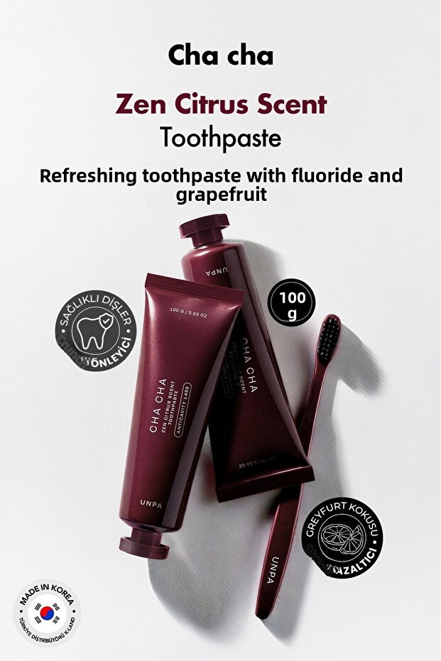 UNPA Cha Cha Toothpaste with Grapefruit 100g - 3