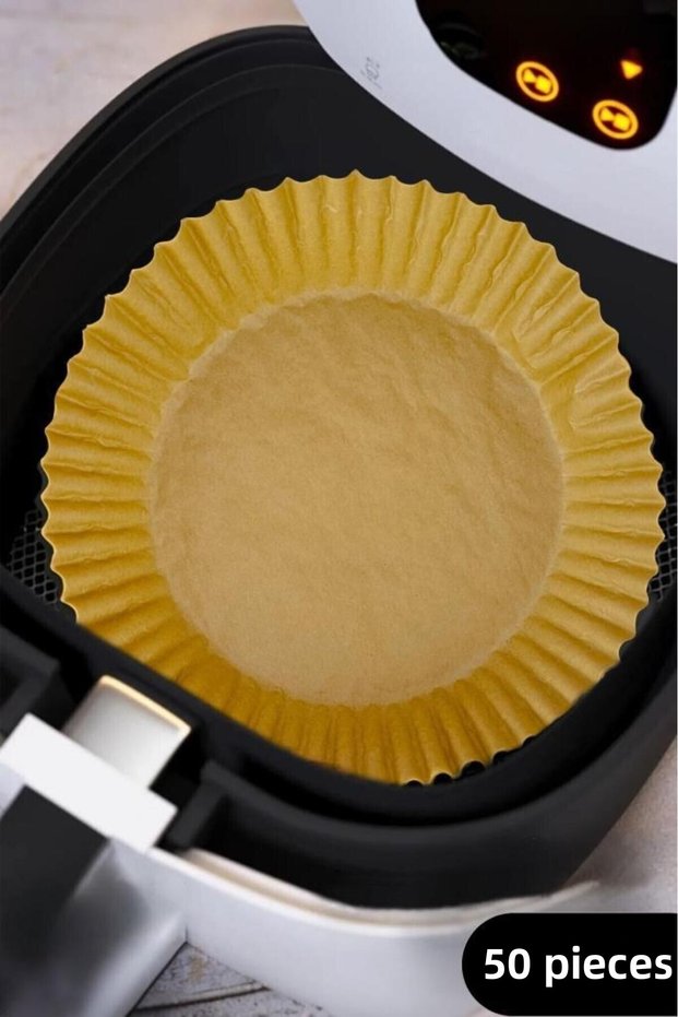 Airfryer 50 Pieces Fireproof Non-Stick Baking Paper Air Fryer Mold 20 Cm Round - F/4 C1-1-289