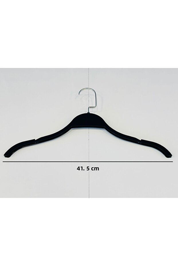 10 Pieces Luxury, Imported, Soft Coated, Black 41.5 cm Knitwear and Shirt Hanger