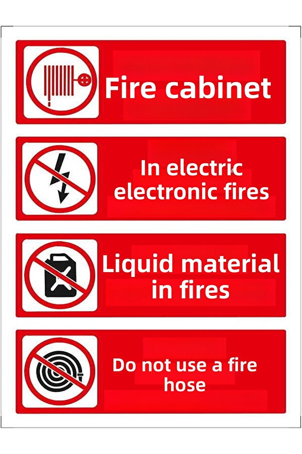 Fire Instruction Warning/Warning Sign