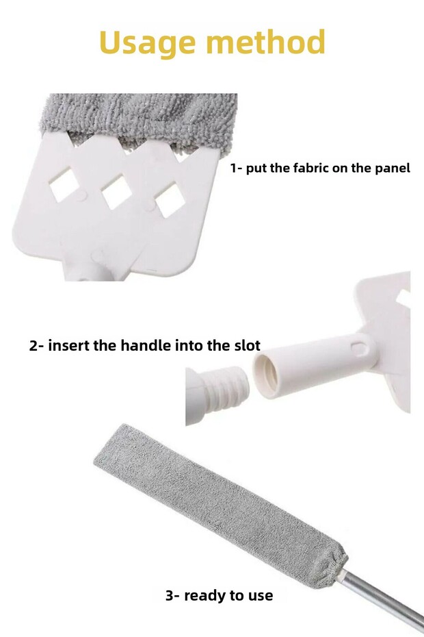 (مع 1 عبوة) فرشاة غبار عملية لتنظيف رف زاوية السطح المجوف مع رأس من الألياف الدقيقة - 5