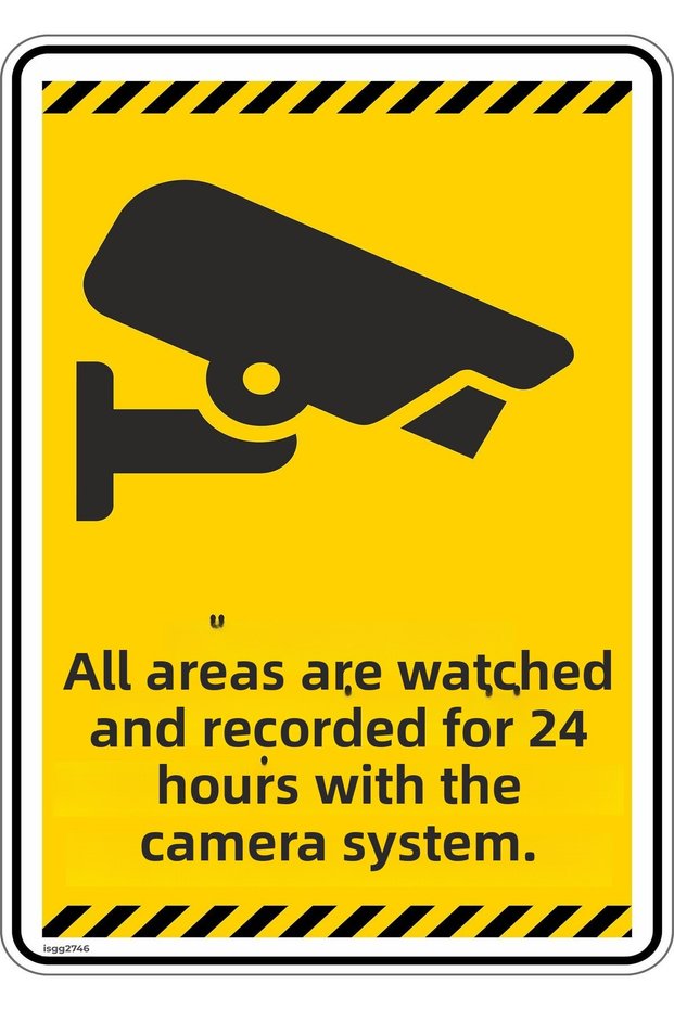 25X35Cm/Phosphor Compound/All Areas Are Monitored and Recorded 24 Hours a Day with the Camera System/V3-2