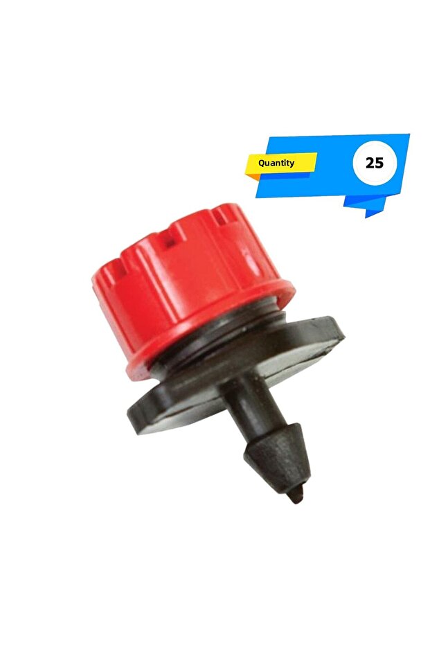 Flow Adjustable Red Dripper 0-70 Lt-Drip Pipe