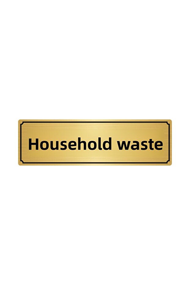 Plastic Waste Diversion Sheet 5Cmx20Cm Gold Color Metal