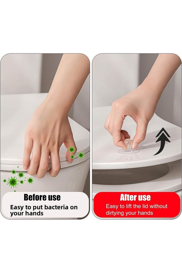 Mithra Life 6 Pieces Transparent Crystal Look Cabinet Drawer Handle Grip Handle Floor Hook Mit1222 - 4
